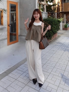 yu _lemageさん（骨格ナチュラル・レディース・167cm）の秋コーディネート