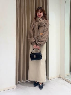 「アイテム（ショルダーバッグ）」を使った、yu _lemageさん（レディース・167cm）の秋コーディネート