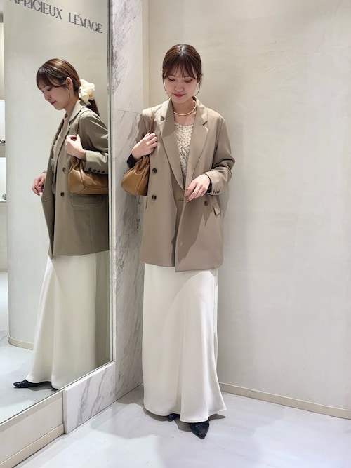 オケージョンにも◎】フロッキードットブラウス（シャツ/ブラウス