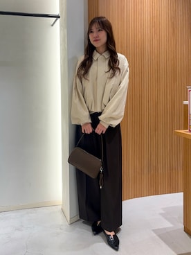「アイテム（ブルゾン）」を使った、yu _lemageさん（レディース・167cm）の秋コーディネート