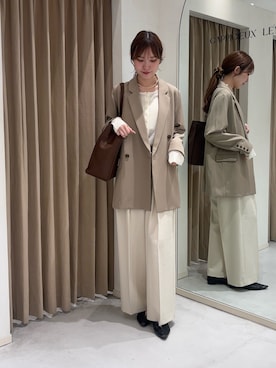 「アイテム（パンプス）」を使った、yu _lemageさん（レディース・167cm）の秋コーディネート