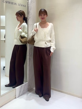 「アイテム（ブーツ）」を使った、yu _lemageさん（レディース・167cm）の秋コーディネート