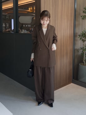 「CAPRICIEUX LE'MAGE（カプリシューレマージュ）のアイテム（ハンドバッグ）」を使った、yu _lemageさん（レディース・167cm）の秋コーディネート