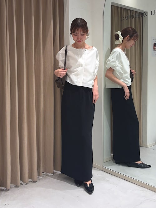 【美品】CAPRICIEUXLE'MAGE 細見え！大人っぽく着こなせるスカート CAPRICIEUX LE'MAGE（カプリシューレマージュ）の「ぽこぽこ
