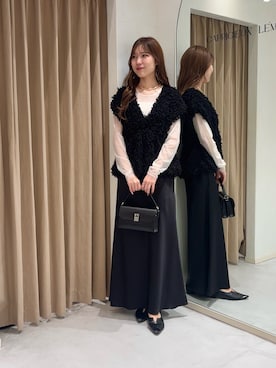 「アイテム（パンプス）」を使った、yu _lemageさん（レディース・167cm）の秋コーディネート