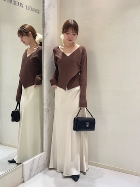 「アイテム（パンプス）」を使った、yu _lemageさん（レディース・167cm）の秋コーディネート