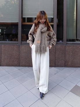 「アイテム（パンプス）」を使った、yu _lemageさん（レディース・167cm）の秋コーディネート