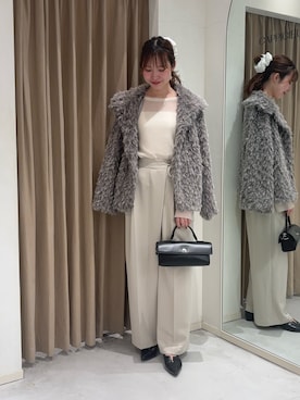 「アイテム（その他アウター）」を使った、yu _lemageさん（レディース・167cm）の秋コーディネート