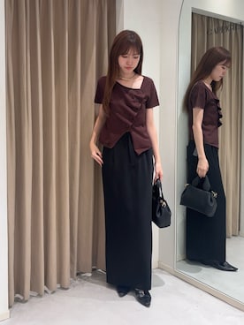 「CAPRICIEUX LE'MAGE（カプリシューレマージュ）のアイテム（ハンドバッグ）」を使った、yu _lemageさん（レディース・167cm）の夏コーディネート