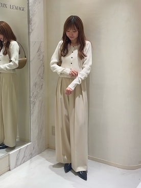 yu _lemageさん（骨格ナチュラル・レディース・167cm）の秋コーディネート