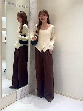 「アイテム（ブーツ）」を使った、yu _lemageさん（レディース・167cm）の秋コーディネート