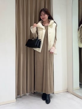 「アイテム（ワンピース/ドレス）」を使った、yu _lemageさん（レディース・167cm）の冬コーディネート