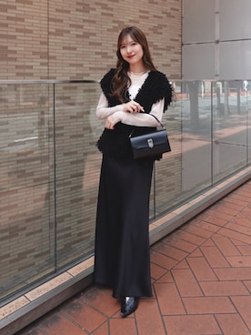 「アイテム（パンプス）」を使った、yu _lemageさん（レディース・167cm）の秋コーディネート