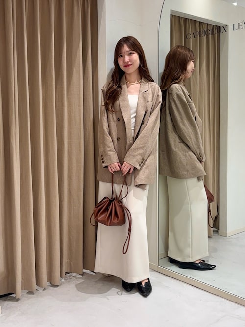 tartan マキシIラインスカートカプリシュレマージュ 低身長サイズあり】マキシIラインスカート(スカート