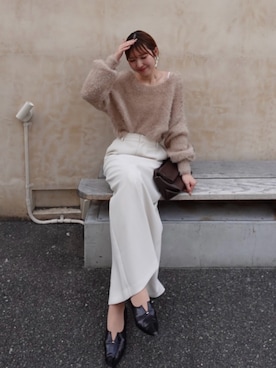 「アイテム（パンプス）」を使った、yu _lemageさん（レディース・167cm）の秋コーディネート