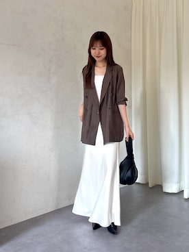 「CAPRICIEUX LE'MAGE（カプリシューレマージュ）のアイテム」を使った、yu _lemageさん（レディース・167cm）の夏コーディネート
