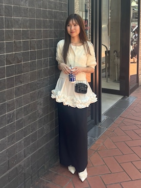 「CAPRICIEUX LE'MAGE（カプリシューレマージュ）のアイテム」を使った、yu _lemageさん（レディース・167cm）の夏コーディネート