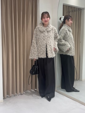 「アイテム（その他アウター）」を使った、yu _lemageさん（レディース・167cm）の秋コーディネート