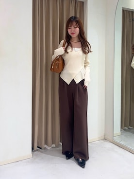 「アイテム（パンプス）」を使った、yu _lemageさん（レディース・167cm）の秋コーディネート