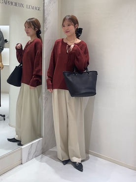 「高身長女子」｜yu _lemageさん（レディース・167cm）の秋コーディネート