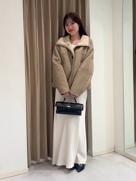 yu _lemageさん（骨格ナチュラル・レディース・167cm）の冬コーディネート