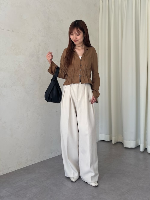 CAPRICIEUX LEMAGE セットアップ セットアップ対応】コットンクロップシャツ | CAPRICIEUX LE
