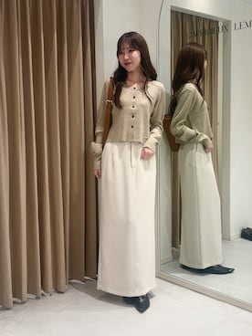 「アイテム（パンプス）」を使った、yu _lemageさん（レディース・167cm）の秋コーディネート