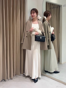 「アイテム（パンプス）」を使った、yu _lemageさん（レディース・167cm）の秋コーディネート