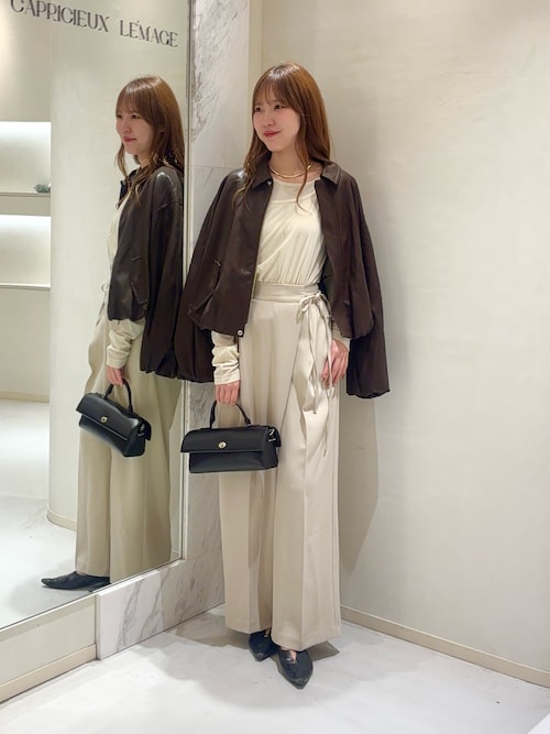 レイヤードベロアTシャツ（Tシャツ/カットソー）｜CAPRICIEUX LE'MAGE