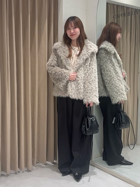 「アイテム（その他アウター）」を使った、yu _lemageさん（レディース・167cm）の秋コーディネート