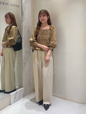 「アイテム（パンプス）」を使った、yu _lemageさん（レディース・167cm）の秋コーディネート