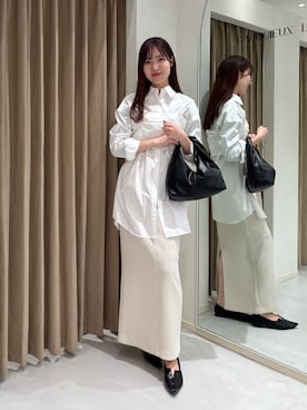 「ビスチェコーデ」｜「アイテム（スカート）」を使った、yu _lemageさん（レディース・167cm）の冬コーディネート