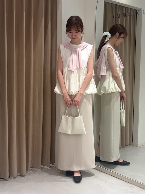 capricieux lemage マキシIラインスカートエクリュ 36