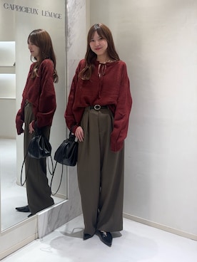 「アイテム（パンプス）」を使った、yu _lemageさん（レディース・167cm）の秋コーディネート