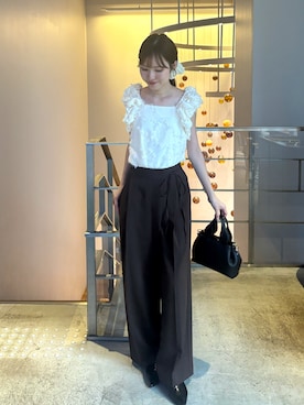 「CAPRICIEUX LE'MAGE（カプリシューレマージュ）のアイテム」を使った、yu _lemageさん（レディース・167cm）の夏コーディネート