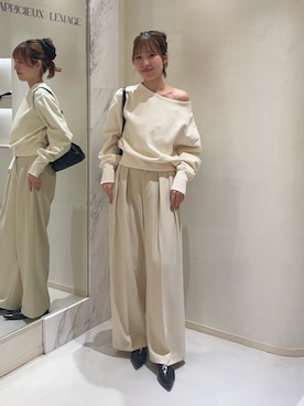 「アイテム（パンプス）」を使った、yu _lemageさん（レディース・167cm）の秋コーディネート