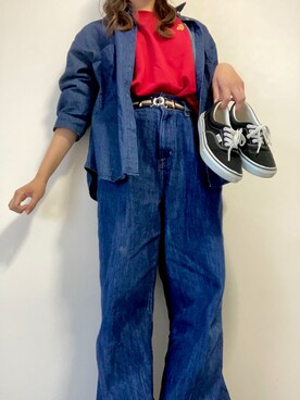 「merry jenny（メリージェニー）のアイテム（スウェット）」を使った、かれんとさん（レディース・163cm）の秋コーディネート