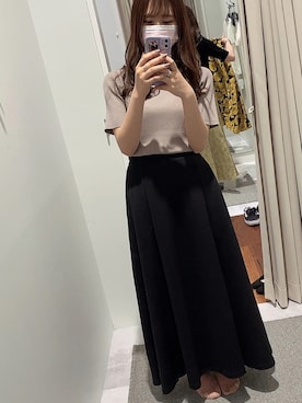 「骨格ウェーブ王道コーデ」｜「アイテム（トップス）」を使った、chinatsuさん（レディース・160cm）の夏コーディネート