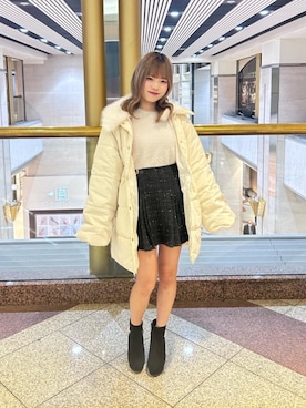 「MAJESTIC LEGON（マジェスティックレゴン）のアイテム（その他アウター）」を使った、nozomichan7さん（レディース・157cm）の冬コーディネート