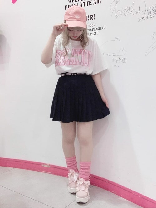 PINKlatte（PINKlatte本部）（PINKlatte）｜PINKlatteのTシャツ/カットソーを使ったコーディネート