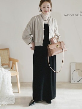 saisondepapillon_officialさん（レディース・163cm）の冬コーディネート