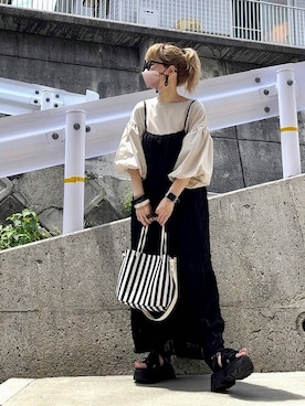 「SEU（エスイーユー）のアイテム」を使った、saisondepapillon_officialさん（レディース・158cm）の春コーディネート