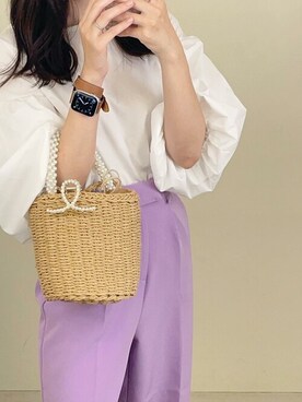 「SEU（エスイーユー）のアイテム」を使った、saisondepapillon_officialさん（レディース・158cm）の春コーディネート