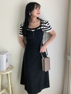 「SEU（エスイーユー）のアイテム」を使った、saisondepapillon_officialさん（レディース・163cm）の春コーディネート