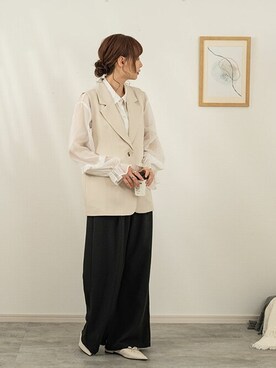「SEU（エスイーユー）のアイテム」を使った、saisondepapillon_officialさん（レディース・163cm）の夏コーディネート