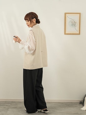 「SEU（エスイーユー）のアイテム」を使った、saisondepapillon_officialさん（レディース・163cm）の夏コーディネート