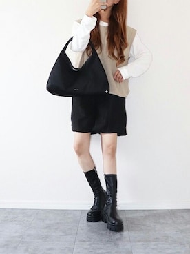 「SEU（エスイーユー）のアイテム」を使った、saisondepapillon_officialさん（レディース・163cm）の秋コーディネート