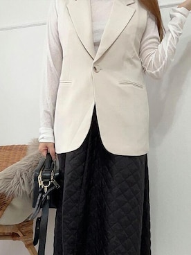 「SEU（エスイーユー）のアイテム」を使った、saisondepapillon_officialさん（レディース・160cm）の秋コーディネート