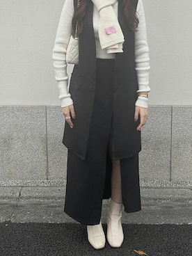 「SEU（エスイーユー）のアイテム」を使った、saisondepapillon_officialさん（レディース・155cm）の冬コーディネート