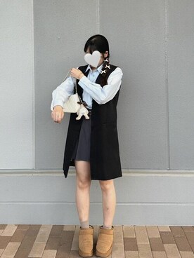 「SEU（エスイーユー）のアイテム」を使った、saisondepapillon_officialさん（レディース・155cm）の冬コーディネート